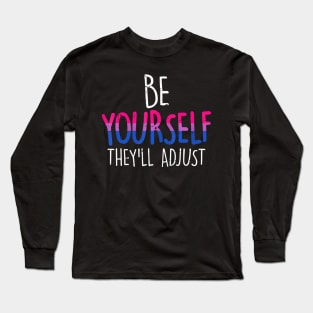 They'll Adjust LGBTQ Bisexual Flag Gay Pride Bi Long Sleeve T-Shirt